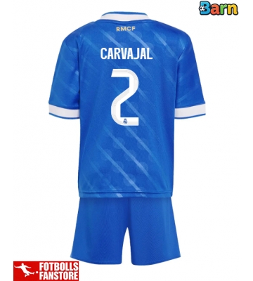 Real Madrid Daniel Carvajal #2 Tredje Tröja Barn 2025-26 Kortärmad (+ Korta byxor)